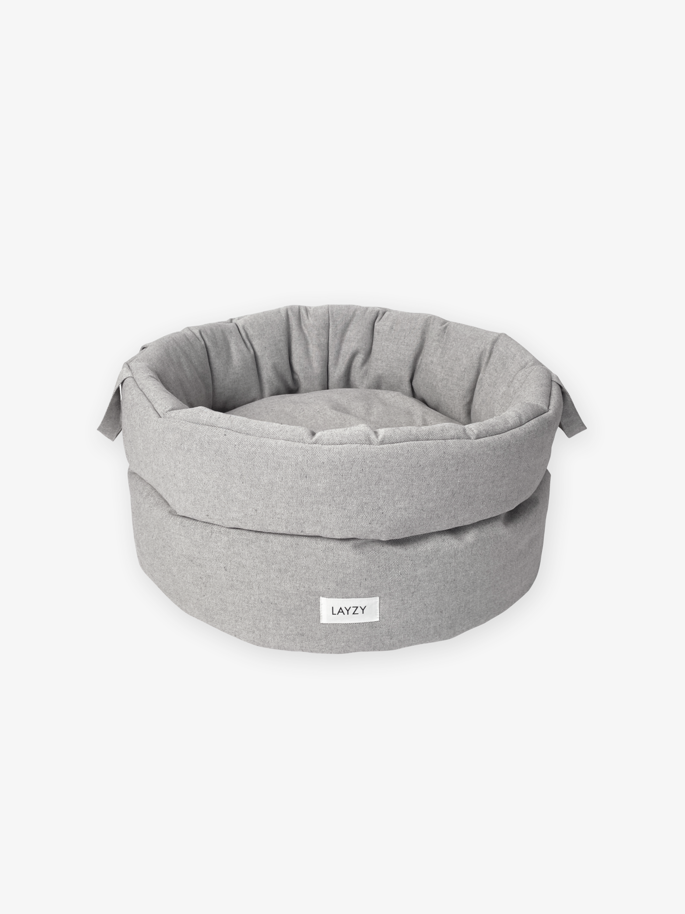 Dog Basket, Light Grey