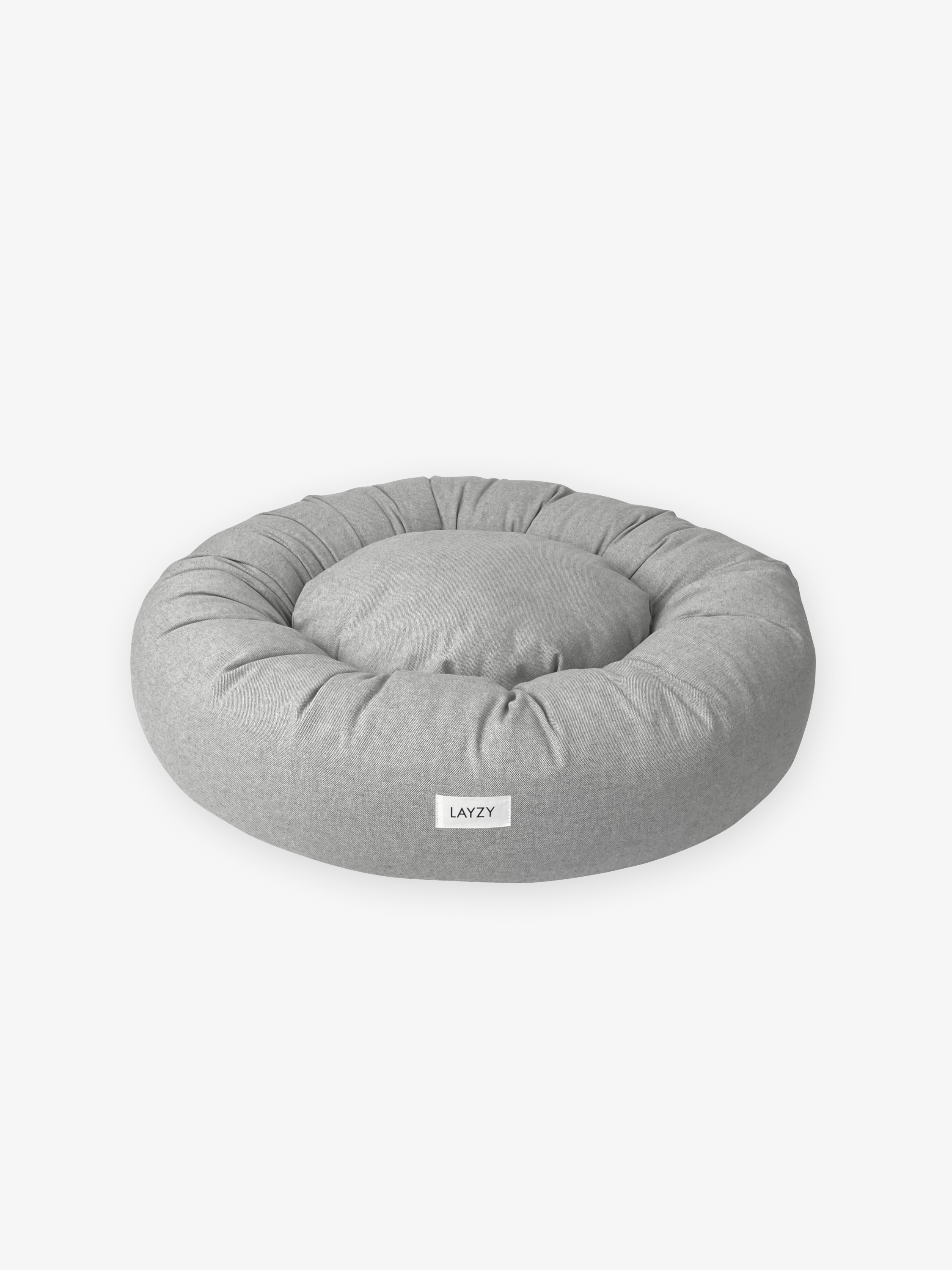 Dog Bed Donut, Light Grey
