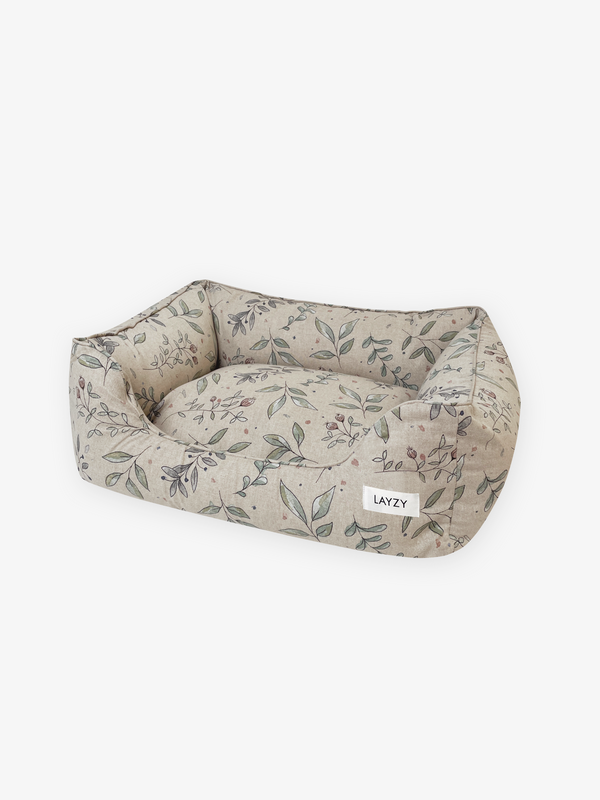 Dog Bed, Nordic Leaves